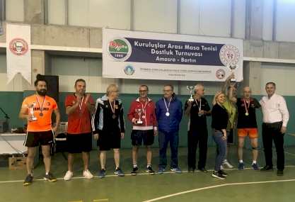 8. Bartın Amasra Kuruluşlar Arası Masa Tenisi Dostluk Turnuvası Yapıldı..!