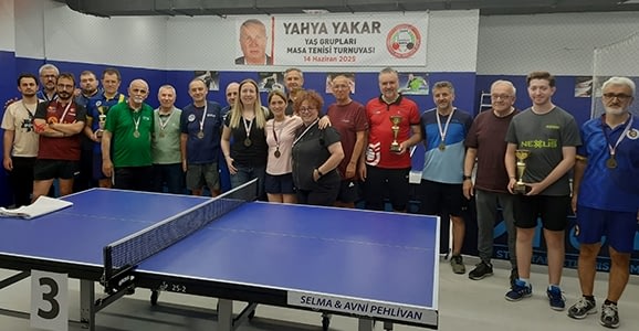 İKMTSK `Yahya YAKAR` Yaş Grupları Masa Tenisi Turnuvası Sona Erdi.
